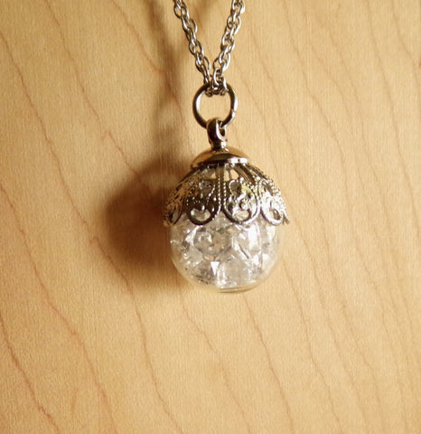 Diamond encrusted large power crystal cage necklace – MCKENZIE LIAUTAUD